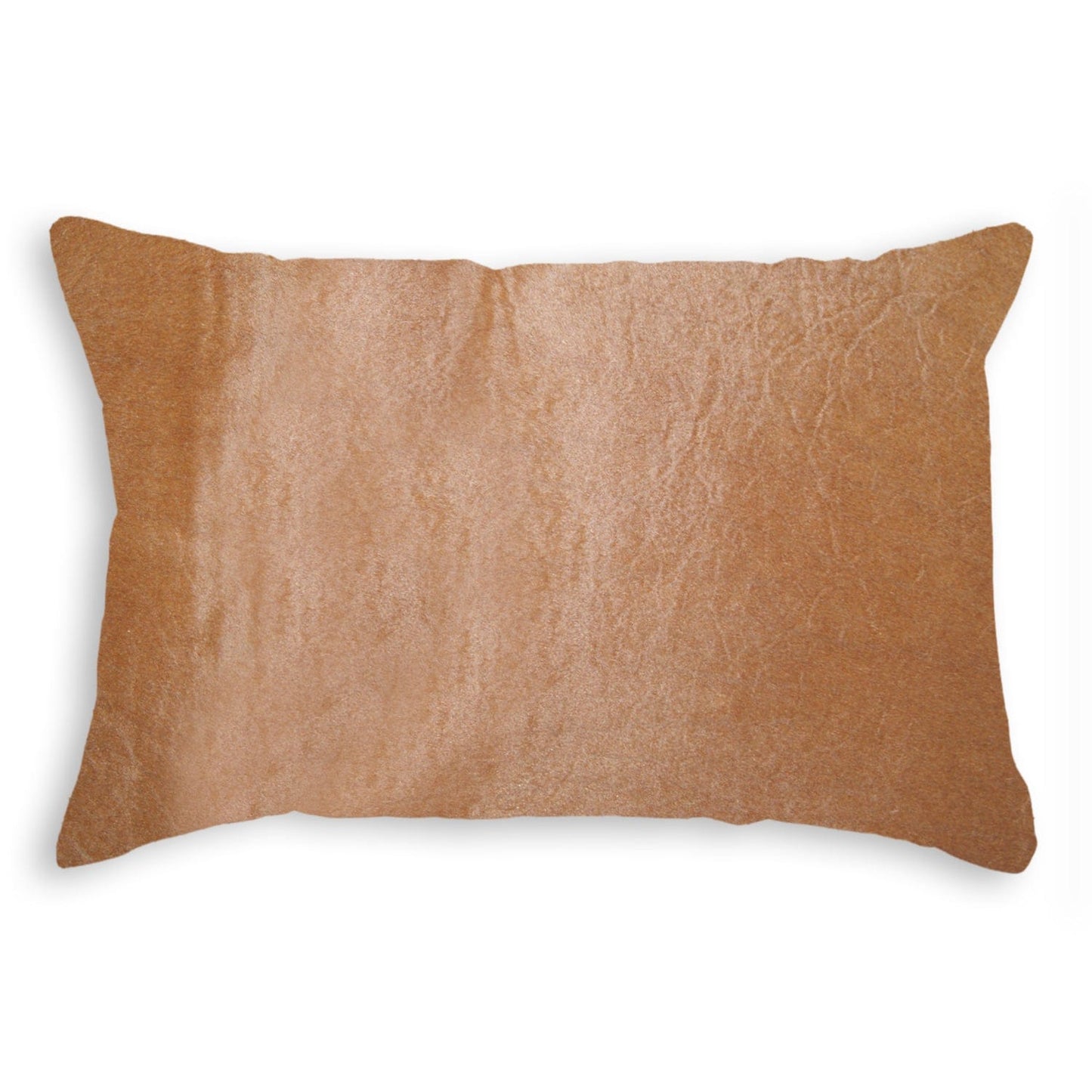 Hand Stitched Purple Natural Cowhide Decorative Lumbar Pillow