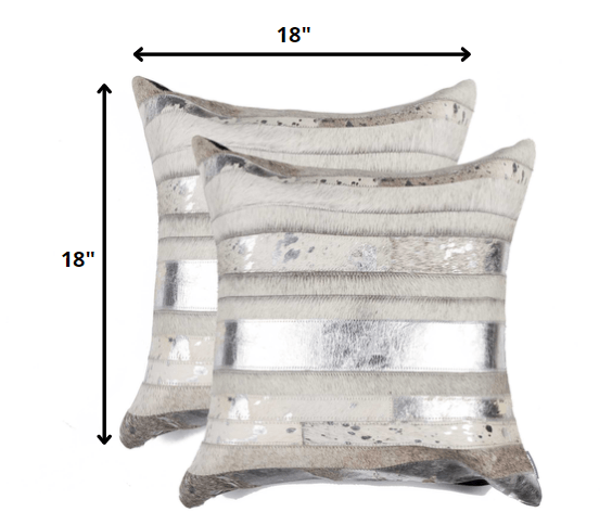 18" X 18" X 5" Gold And Chocolate Quattro Pillow 2 Pack