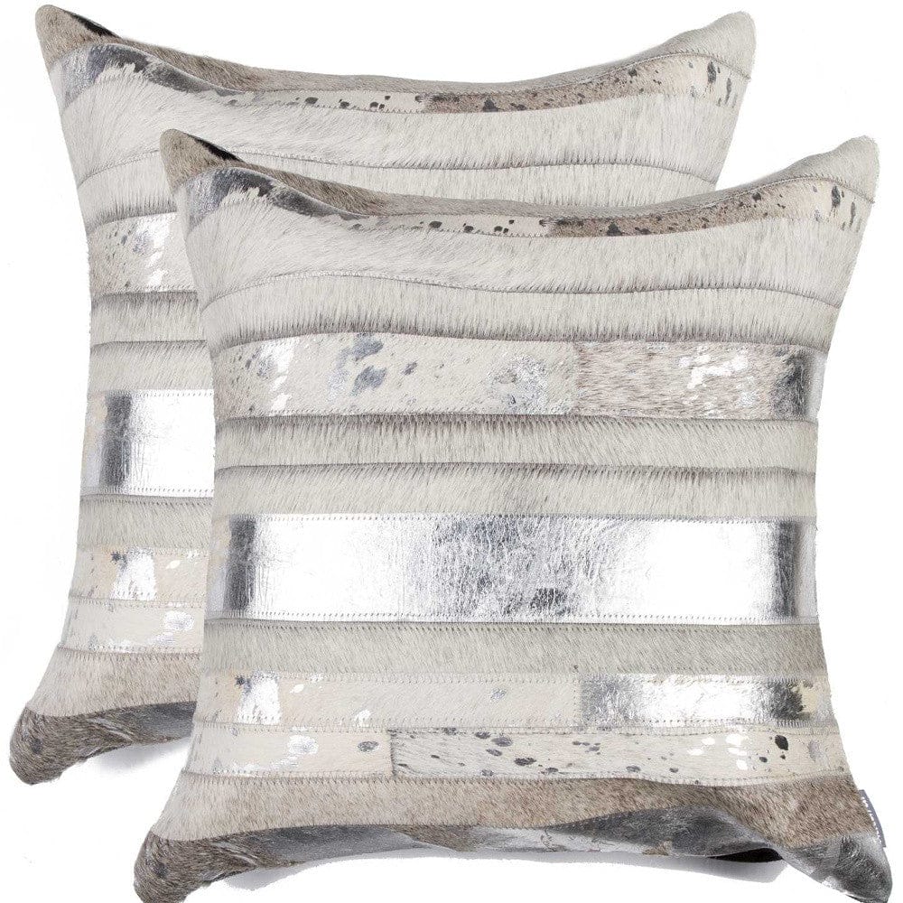 18" X 18" X 5" Gold And Chocolate Quattro Pillow 2 Pack