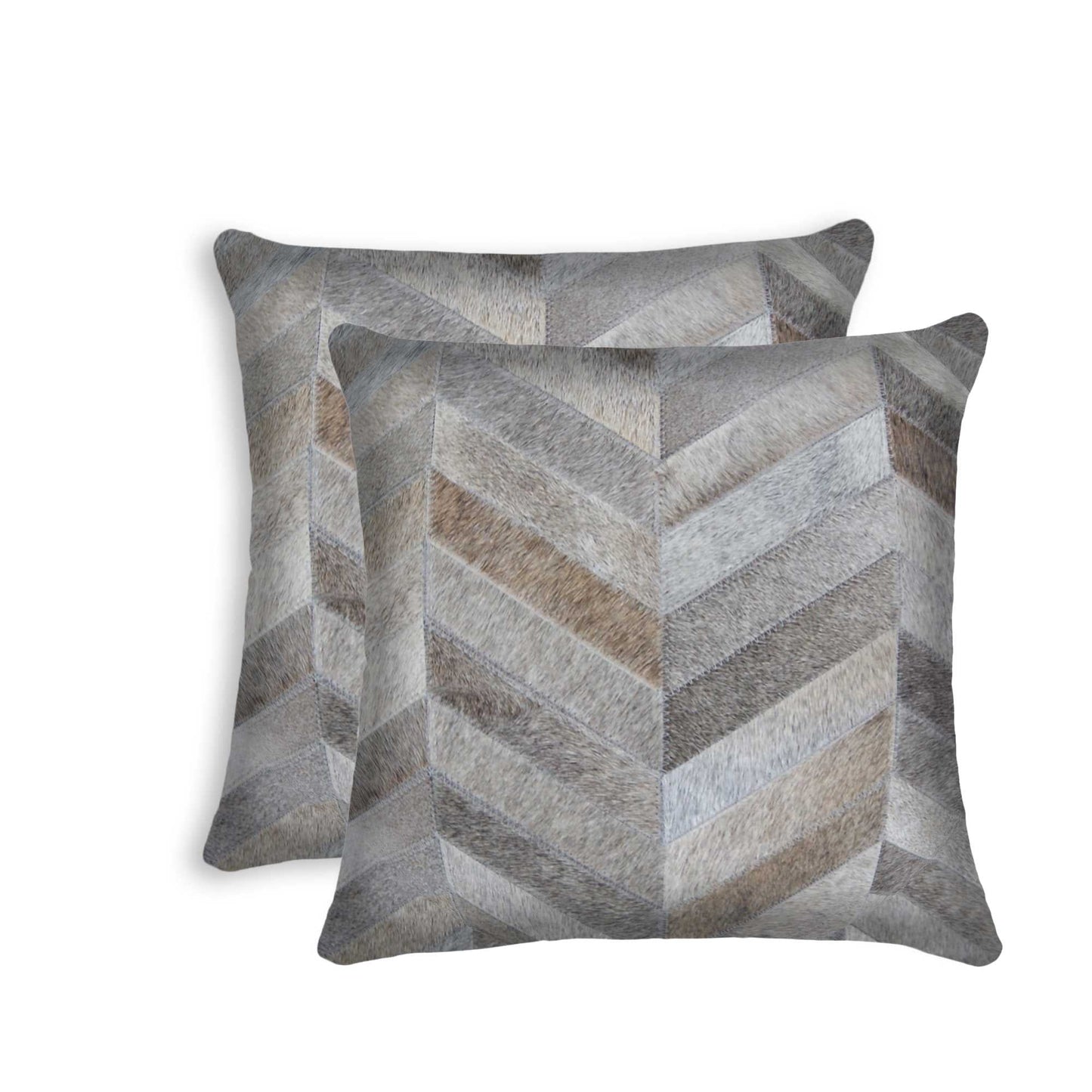 18" X 18" X 5" Gold And Chocolate Quattro Pillow 2 Pack