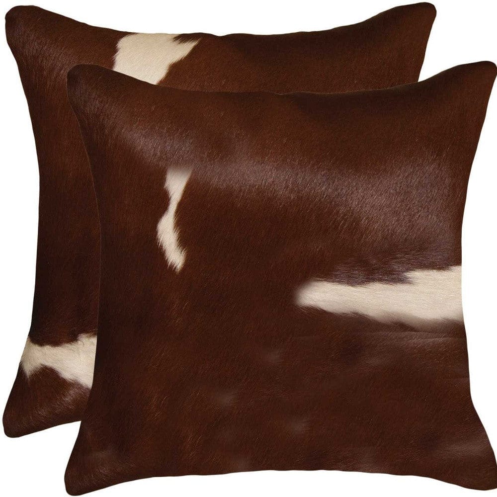 18" X 18" X 5" Gold And Chocolate Quattro Pillow 2 Pack