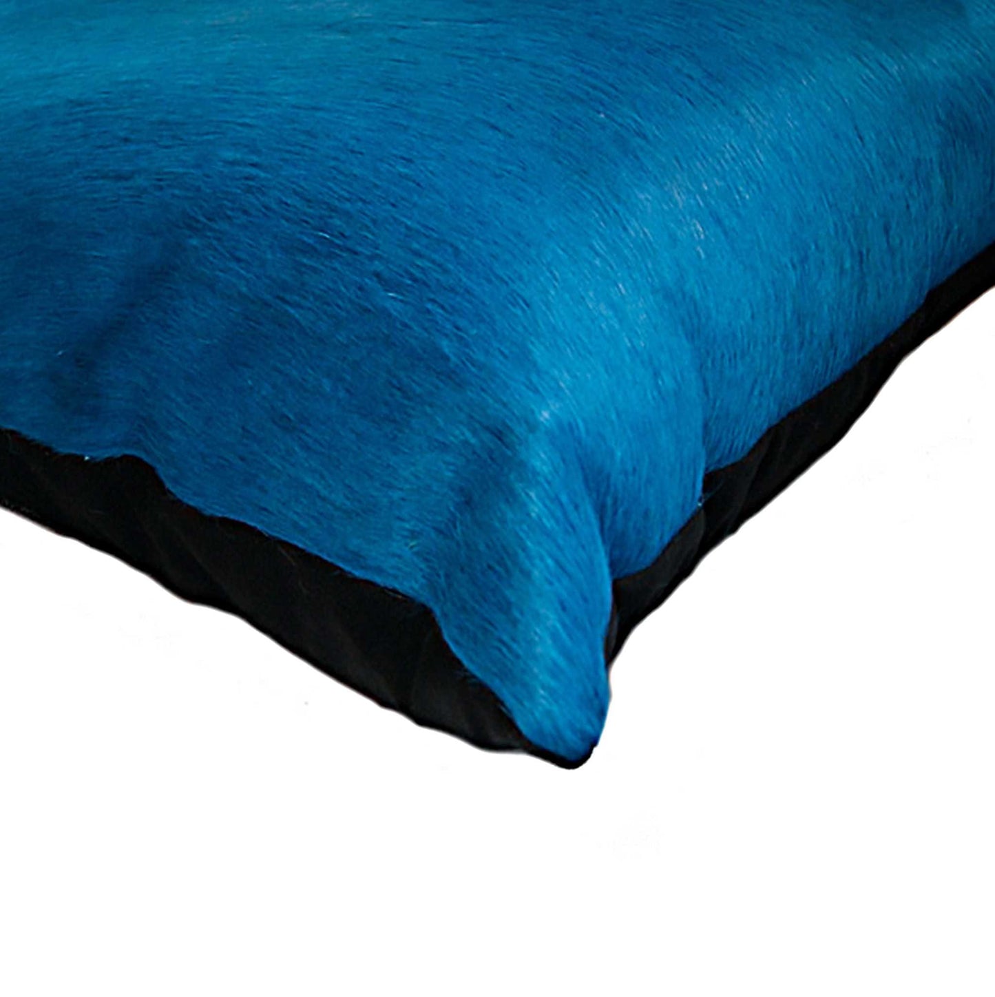 18" X 18" X 5" Blue Torino Kobe Cowhide Pillow