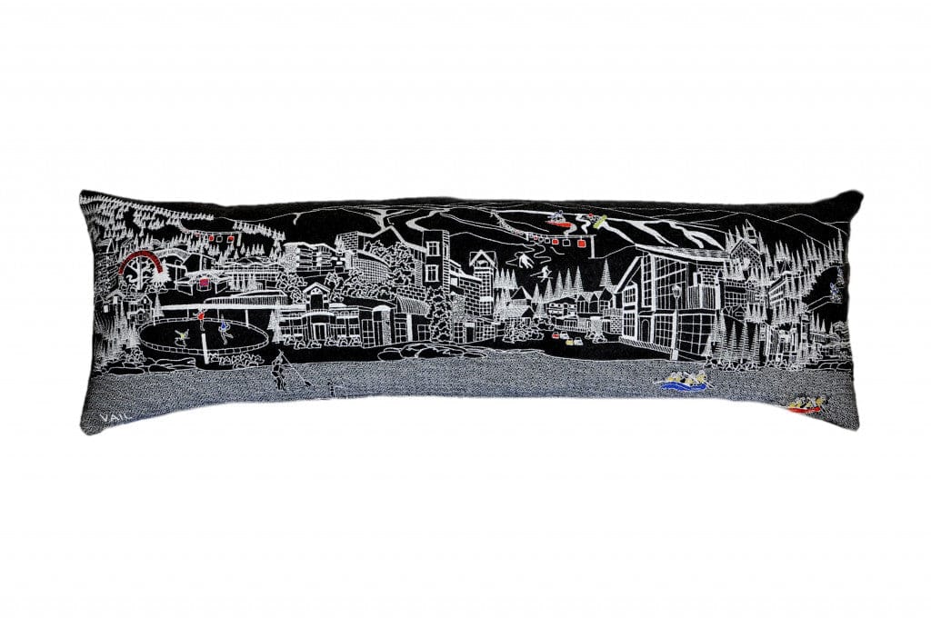 45" BlackVail Nighttime Skyline Lumbar Decorative Pillow
