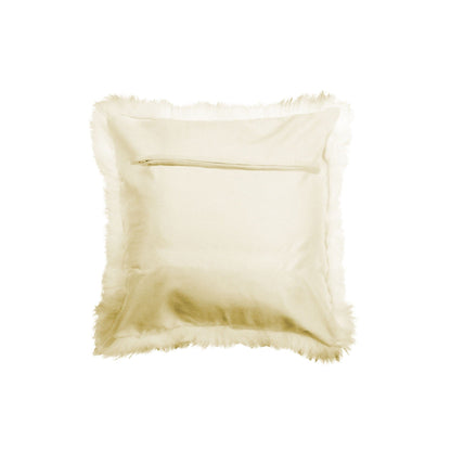 18" X 18" X 5" Gray Sheepskin  Pillow
