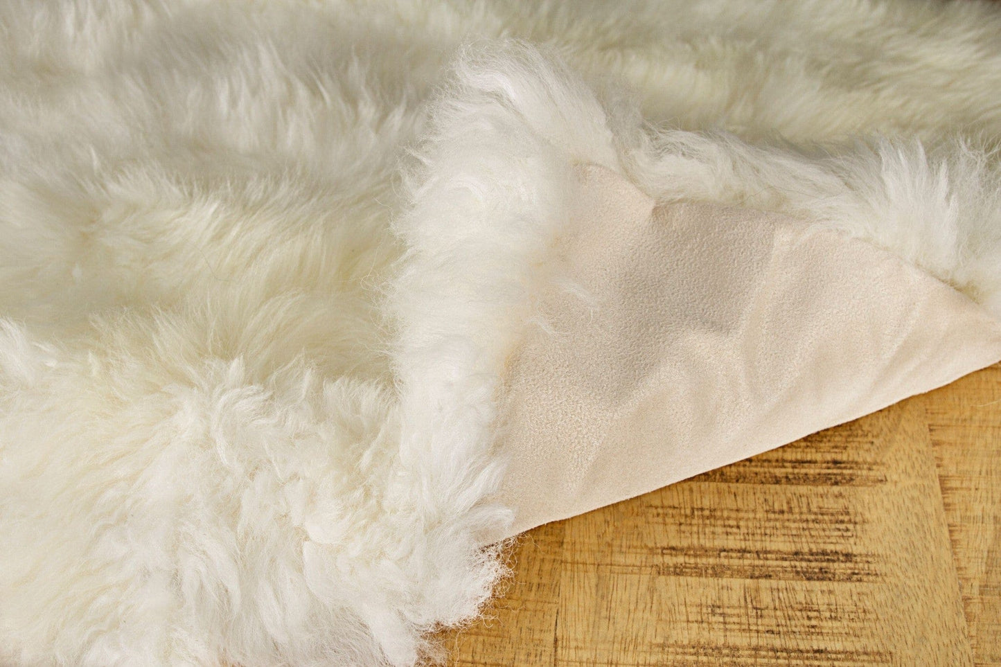 18" X 18" X 5" Gray Sheepskin  Pillow