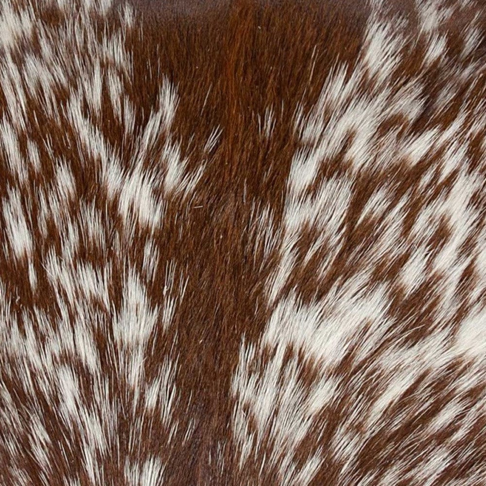18" X 18" X 5" Black And White Cowhide  Pillow