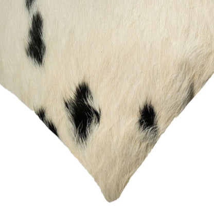 18" X 18" X 5" Yellow Cowhide  Pillow