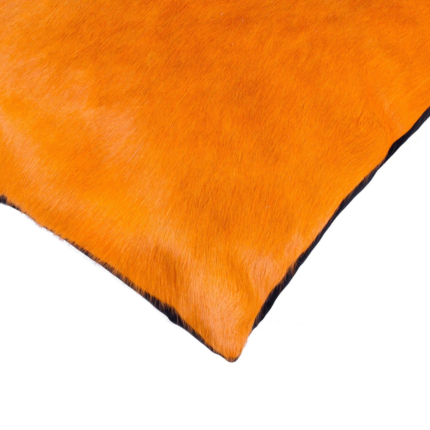 12" X 20" X 5" Yellow Cowhide  Pillow