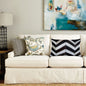 12" X 20" X 5" Grey  Pillow