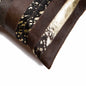 18" X 18" X 5" Gold And Chocolate Quattro  Pillow 2 Pack