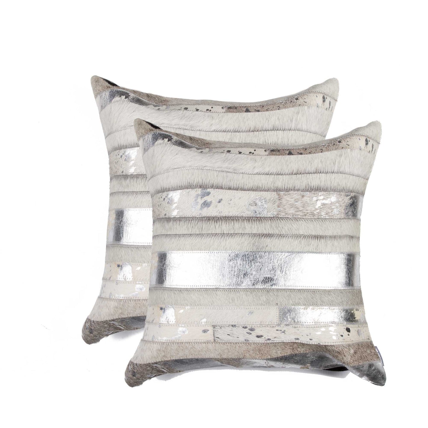 18" X 18" X 5" Gold And Chocolate Quattro  Pillow 2 Pack
