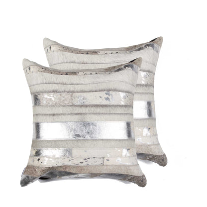 18" X 18" X 5" Gold And Chocolate Quattro  Pillow 2 Pack