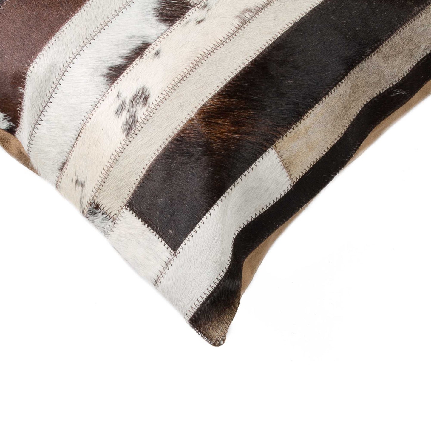18" X 18" X 5" Chocolate And Natural  Pillow