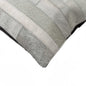 12" X 20" X 5" White And Brown Cowhide  Pillow