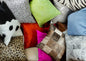 Salt And Pepper Cowhide Pillow 2 Pack