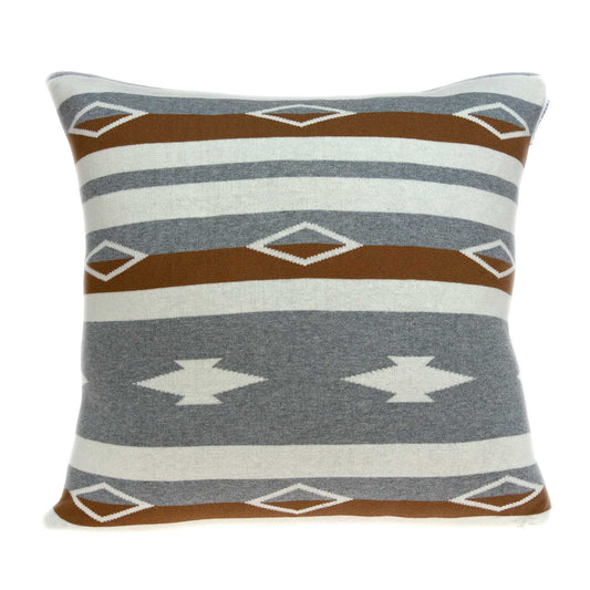 20" X 7" X 20" Southwest Tan Cotton Pillow Cover With Poly Insert