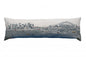 45" White Sydney Daylight Skyline Lumbar Decorative Pillow
