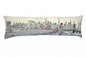 45" White Tokyo Daylight Skyline Lumbar Decorative Pillow