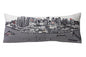 35" White Detroit Daylight Skyline Lumbar Decorative Pillow