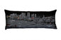 35" Black Nashville Nighttime Skyline Lumbar Decorative Pillow