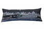 35" Black Rome Nighttime Skyline Lumbar Decorative Pillow